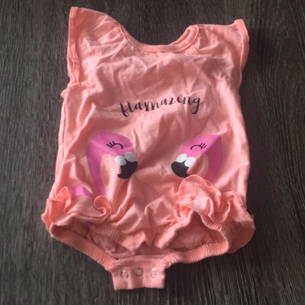 Peach Newborn Romper
